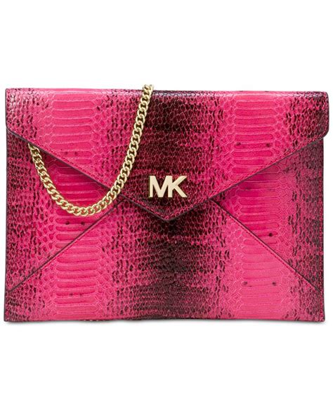 michael michael kors barbara medium envelope clutch